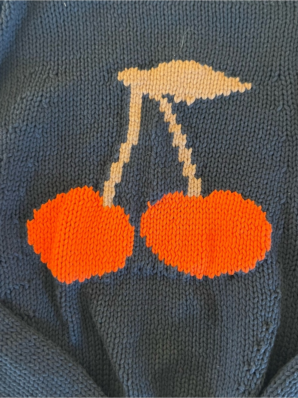 Maeve navy cherries sweater - Picture 2 of 3
